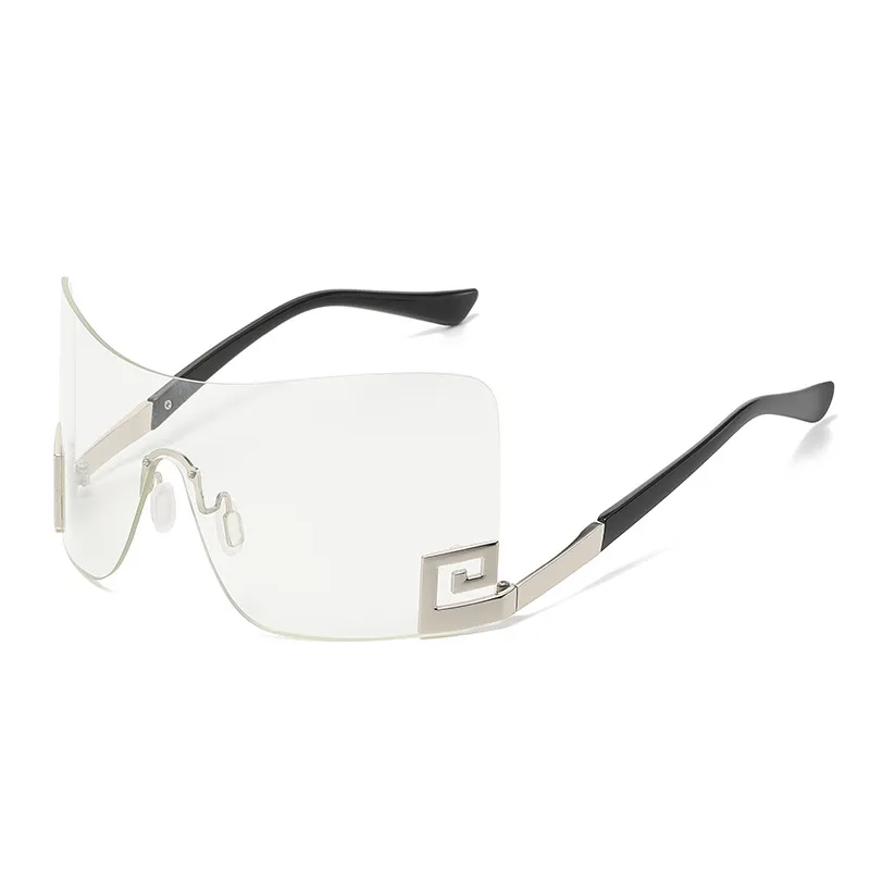 Designer Sonnenbrille Damen Herren Quadratische Übergröße Gläser Vintage UV400