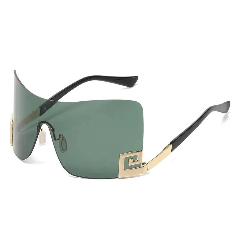 Designer Sonnenbrille Damen Herren Quadratische Übergröße Gläser Vintage UV400