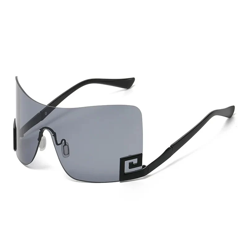 Designer Sonnenbrille Damen Herren Quadratische Übergröße Gläser Vintage UV400