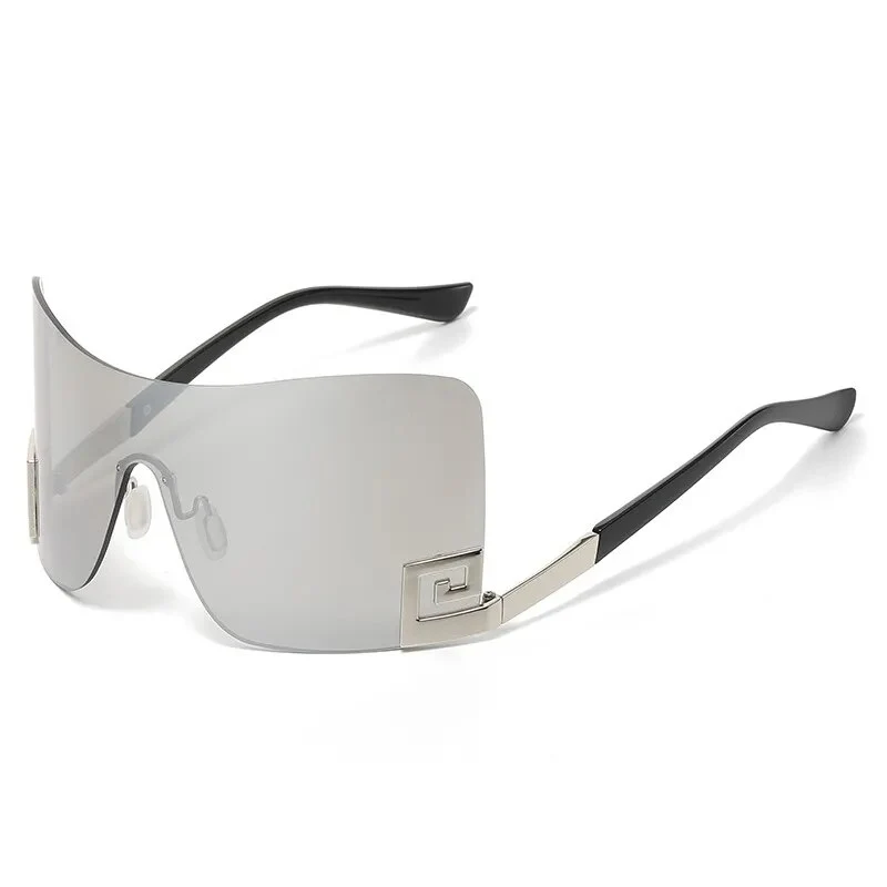 Designer Sonnenbrille Damen Herren Quadratische Übergröße Gläser Vintage UV400
