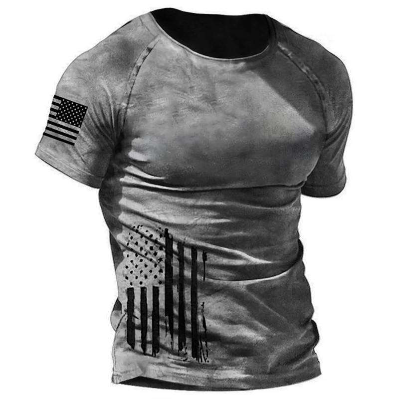 Fashion Herren Vintage Motorsport 3D T-Shirt Rundhals Unisex Sommer Streetwear