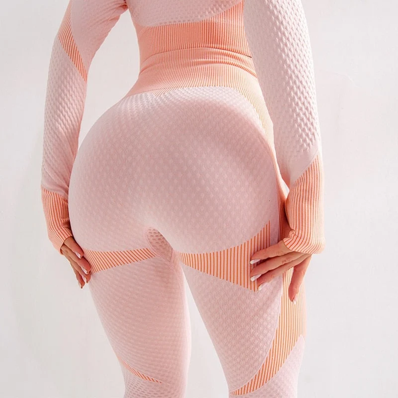 Yoga Leggings Push Up Damen Sport Hose Fitness Gym Stretch Leggins Jogginghose