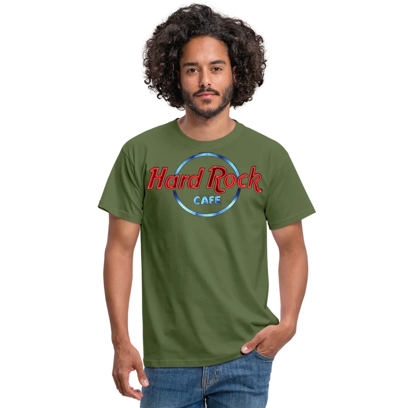 Männer Fashion Heavy Metal 3D T-Shirt Rundhals Unisex Sommer Streetwear
