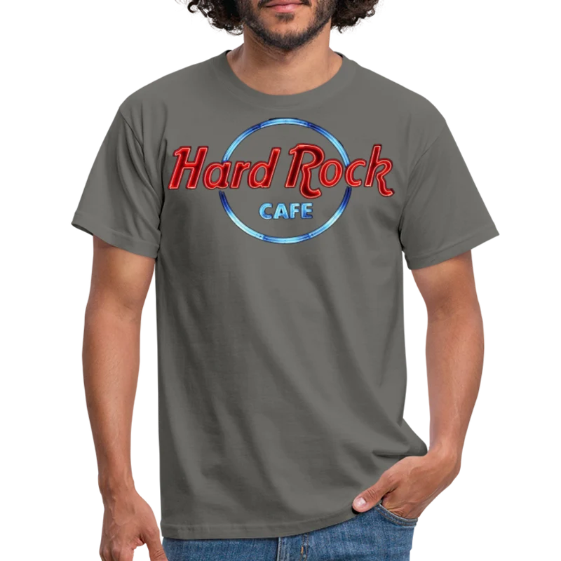 Männer Fashion Heavy Metal 3D T-Shirt Rundhals Unisex Sommer Streetwear