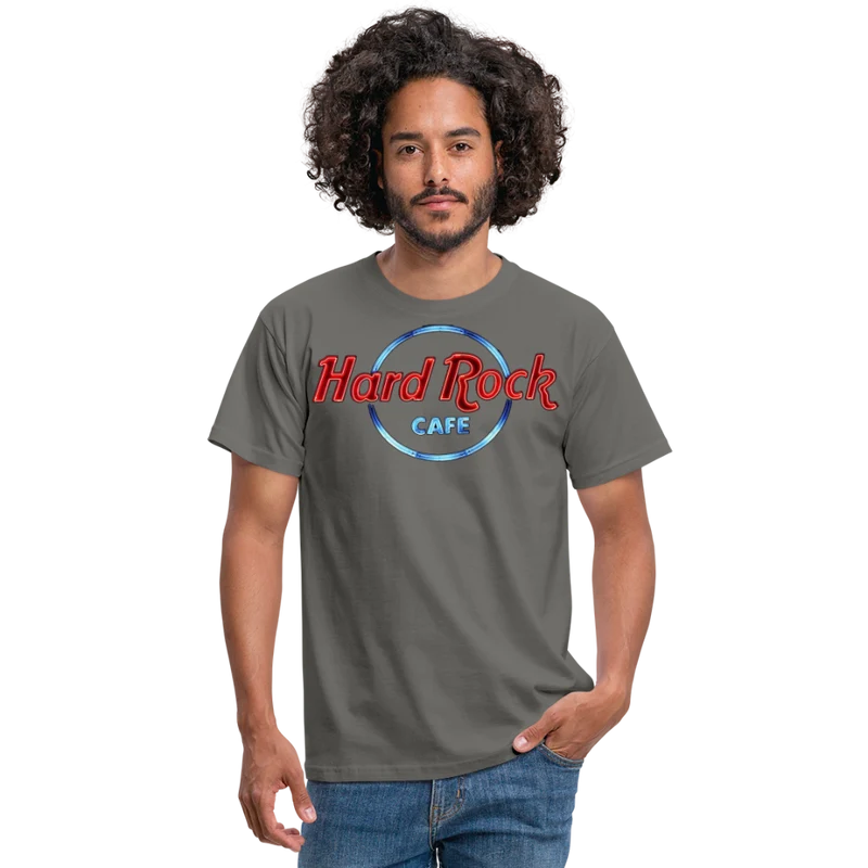 Männer Fashion Heavy Metal 3D T-Shirt Rundhals Unisex Sommer Streetwear