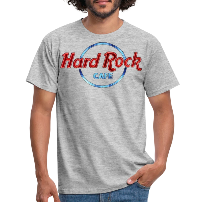 Männer Fashion Heavy Metal 3D T-Shirt Rundhals Unisex Sommer Streetwear