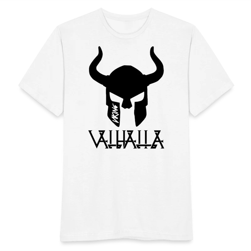 Herren Fashion Vikings Valhalla T-Shirt Rundhals Unisex 100% Baumwolle Streetwear