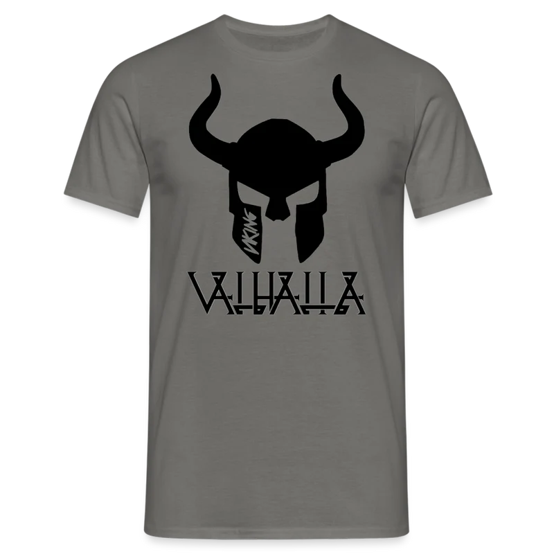 Herren Fashion Vikings Valhalla T-Shirt Rundhals Unisex 100% Baumwolle Streetwear