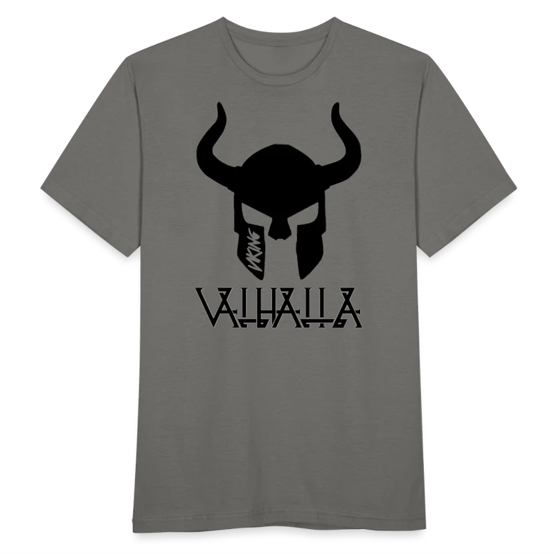 Herren Fashion Vikings Valhalla T-Shirt Rundhals Unisex 100% Baumwolle Streetwear