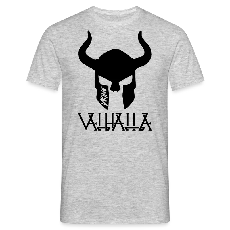 Herren Fashion Vikings Valhalla T-Shirt Rundhals Unisex 100% Baumwolle Streetwear