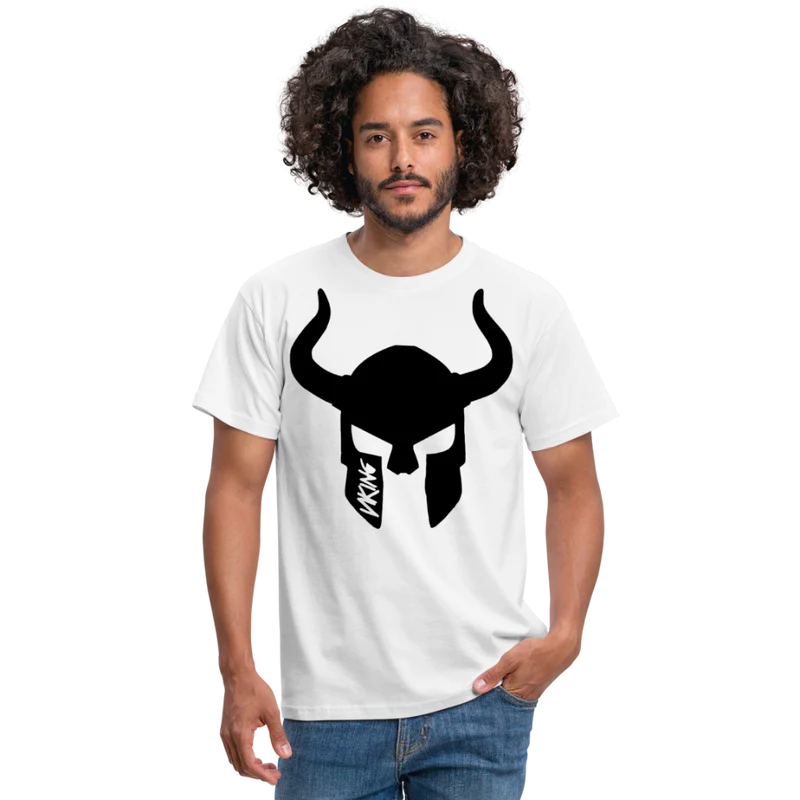 Herren Fashion Vikings Valhalla T-Shirt Rundhals Unisex 100% Baumwolle Streetwear