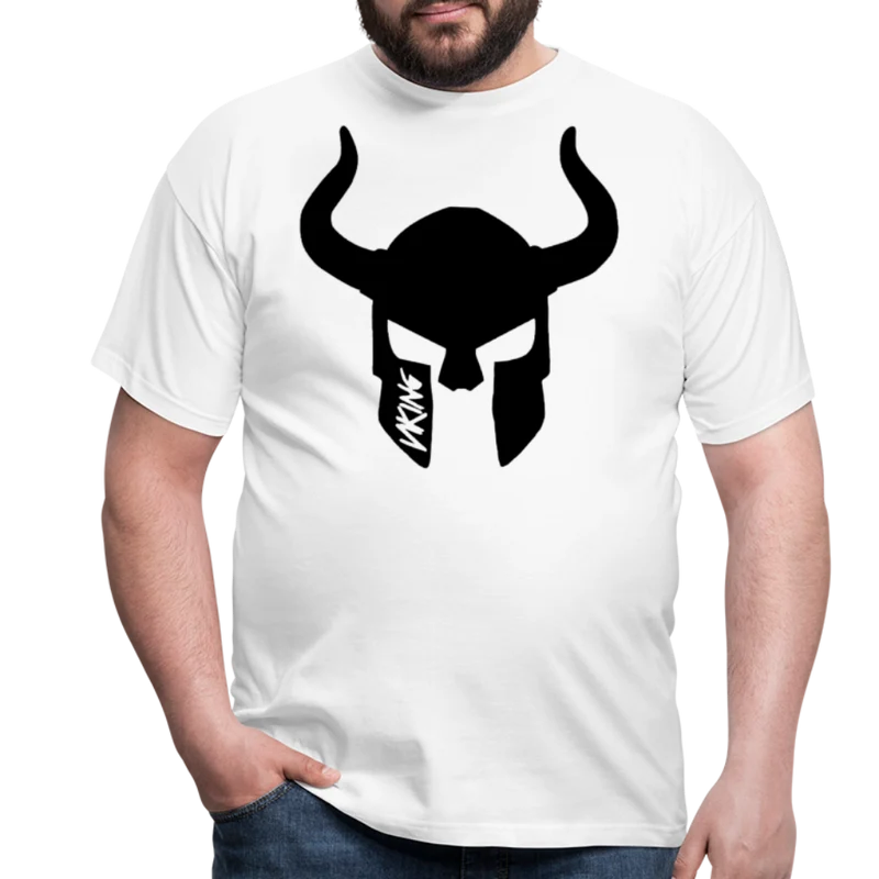 Herren Fashion Vikings Valhalla T-Shirt Rundhals Unisex 100% Baumwolle Streetwear