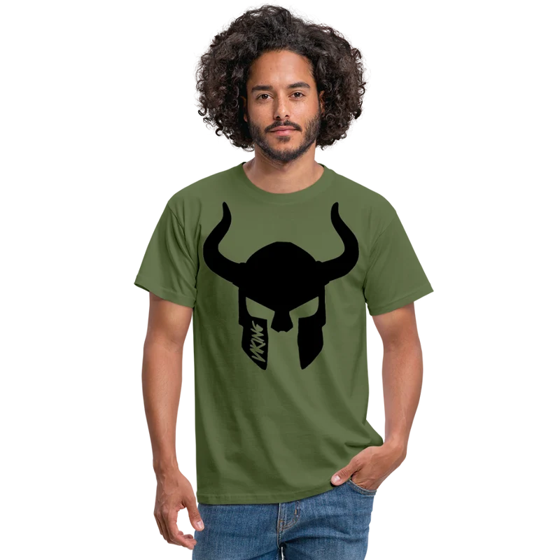 Herren Fashion Vikings Valhalla T-Shirt Rundhals Unisex 100% Baumwolle Streetwear