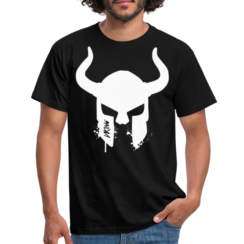 Herren Fashion Vikings Valhalla T-Shirt Rundhals Unisex 100% Baumwolle Streetwear