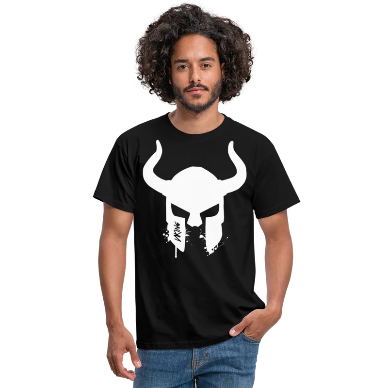 Herren Fashion Vikings Valhalla T-Shirt Rundhals Unisex 100% Baumwolle Streetwear