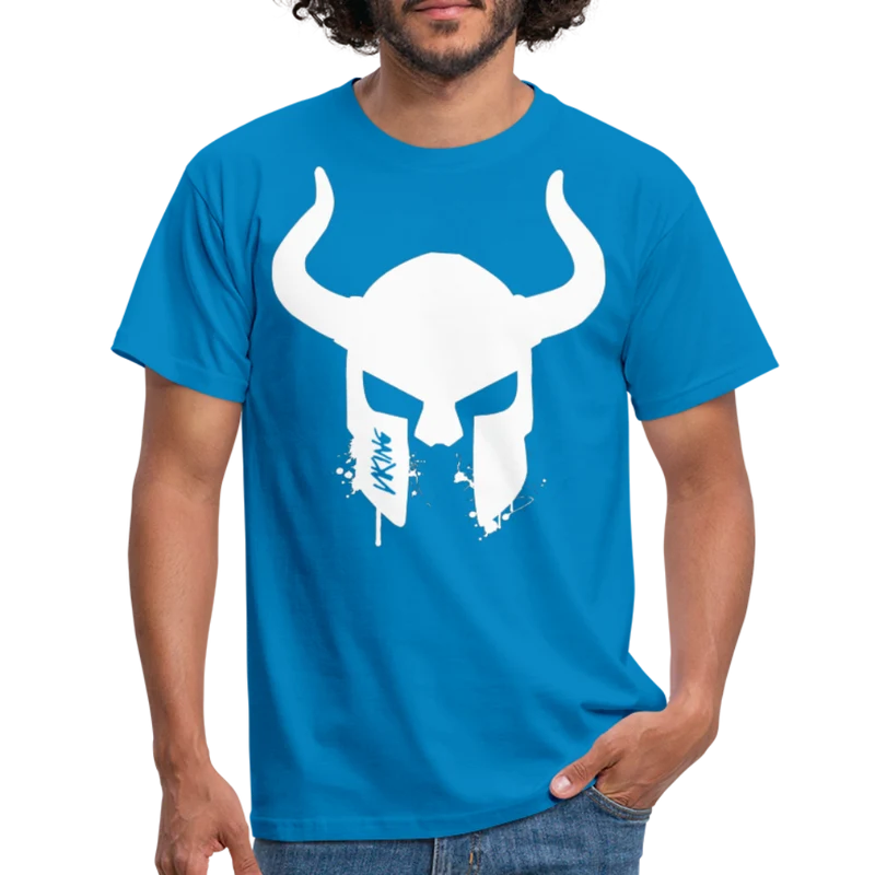 Herren Fashion Vikings Valhalla T-Shirt Rundhals Unisex 100% Baumwolle Streetwear