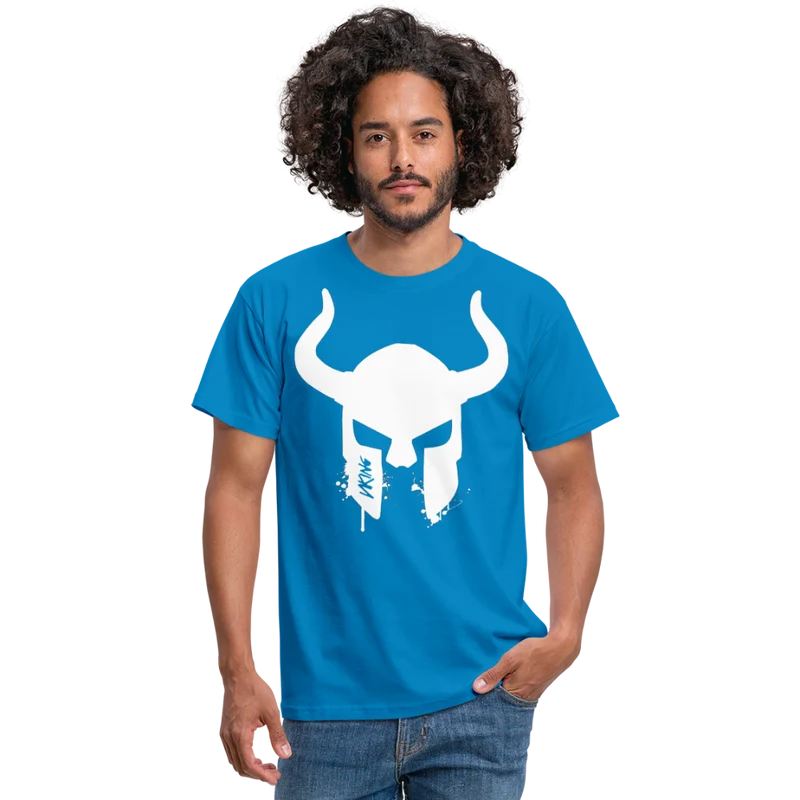 Herren Fashion Vikings Valhalla T-Shirt Rundhals Unisex 100% Baumwolle Streetwear