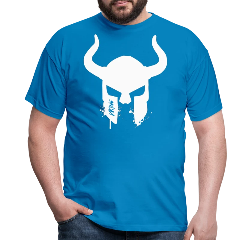 Herren Fashion Vikings Valhalla T-Shirt Rundhals Unisex 100% Baumwolle Streetwear
