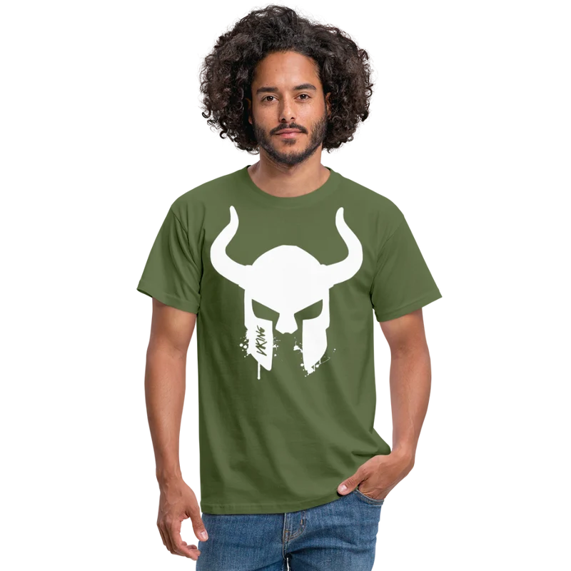 Herren Fashion Vikings Valhalla T-Shirt Rundhals Unisex 100% Baumwolle Streetwear