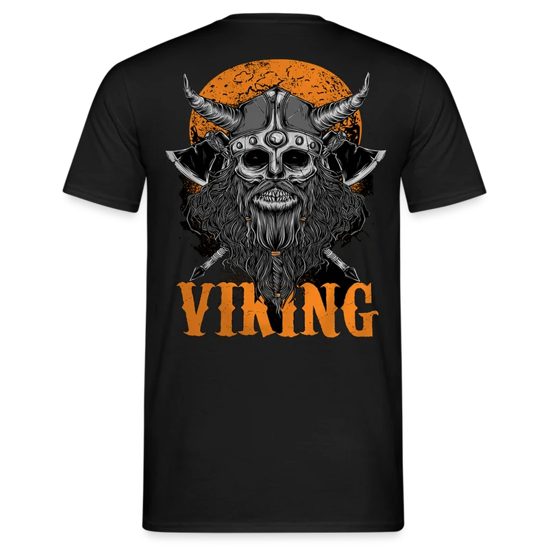 Herren Fashion Vikings Valhalla T-Shirt Rundhals Unisex 100% Baumwolle Streetwear
