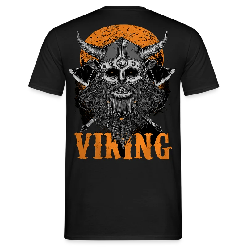 Herren Fashion Vikings Valhalla T-Shirt Rundhals Unisex 100% Baumwolle Streetwear