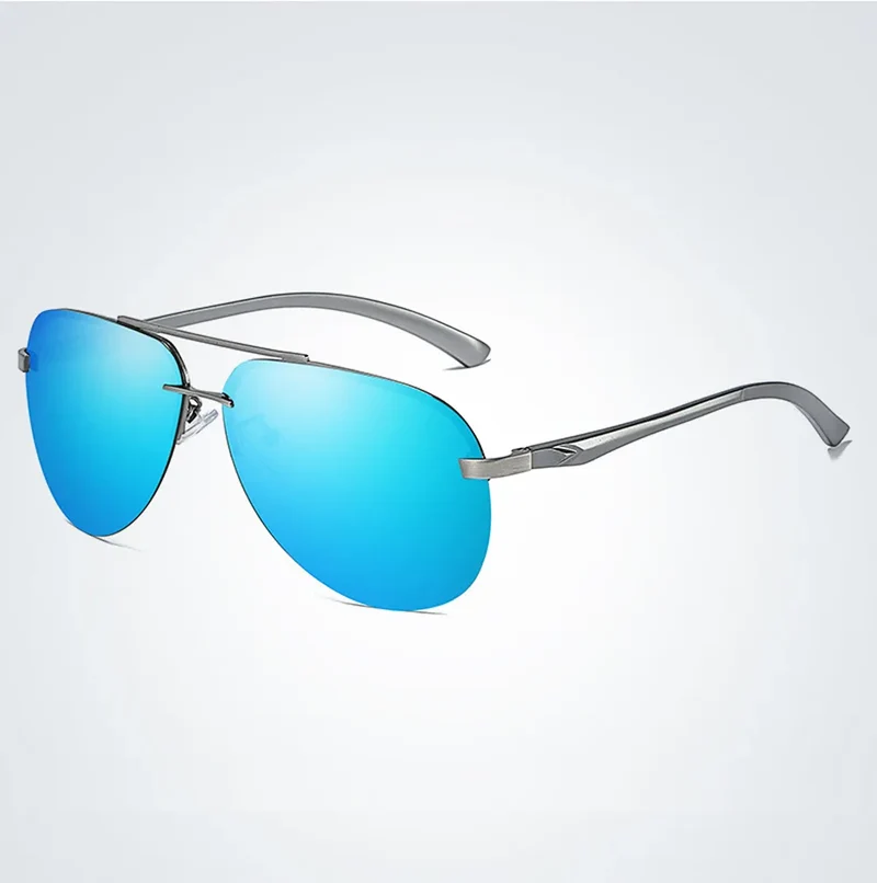 Aluminium Herren Sonnenbrille Polarisiert UV400 Schutz HD Fahren Pilotenbrille