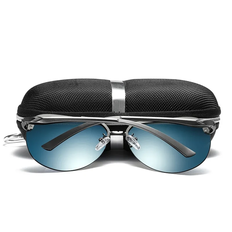 Aluminium Herren Sonnenbrille Polarisiert UV400 Schutz HD Fahren Pilotenbrille