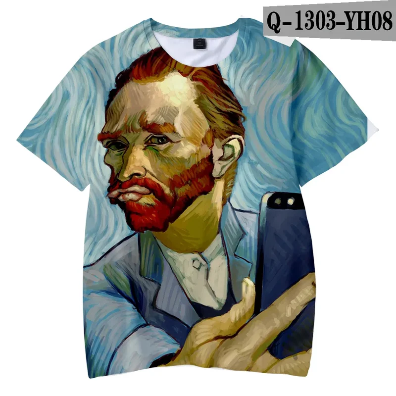 Männer Herren Fashion Vintage 3D T-Shirt Rundhals Unisex Sommer Streetwear