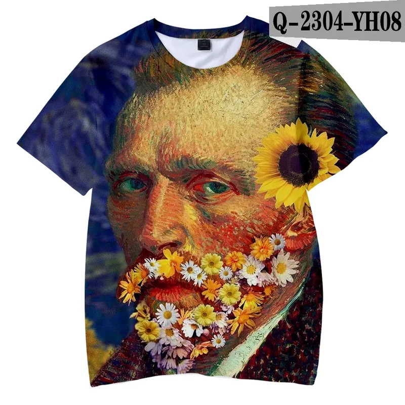 Männer Herren Fashion Vintage 3D T-Shirt Rundhals Unisex Sommer Streetwear