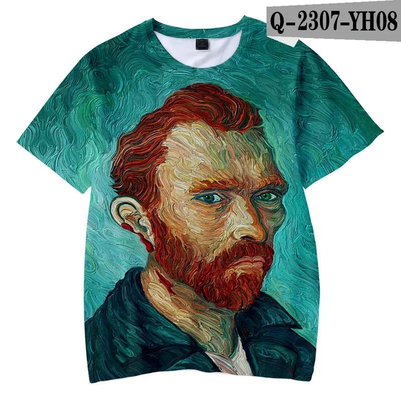 Männer Herren Fashion Vintage 3D T-Shirt Rundhals Unisex Sommer Streetwear