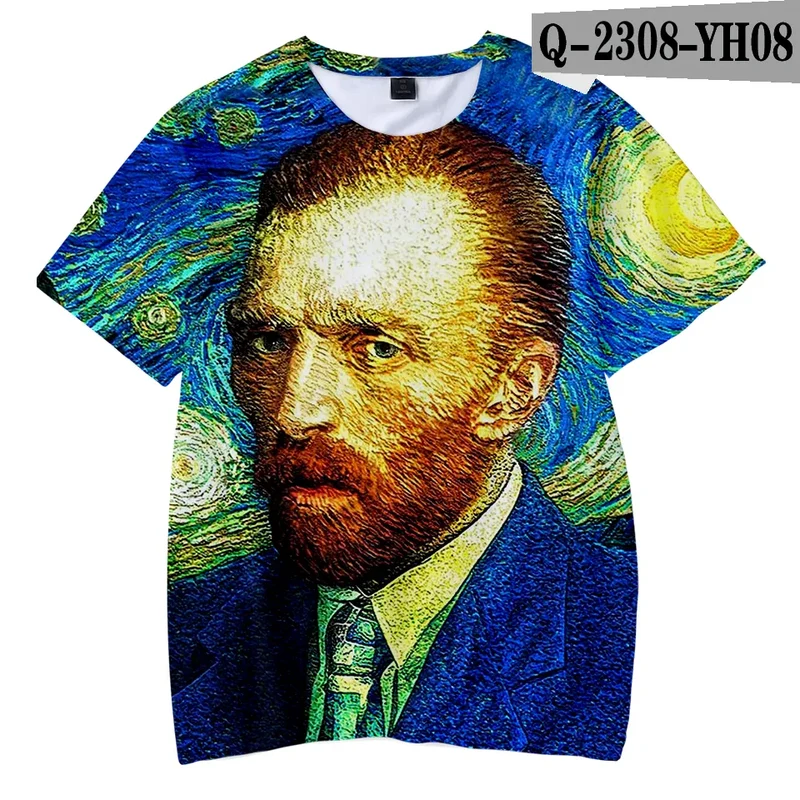 Männer Herren Fashion Vintage 3D T-Shirt Rundhals Unisex Sommer Streetwear