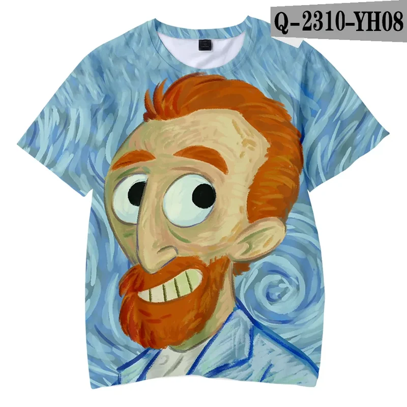 Männer Herren Fashion Vintage 3D T-Shirt Rundhals Unisex Sommer Streetwear