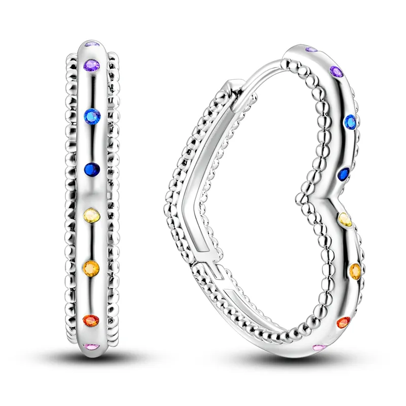 1 Paar Creolen aus 925 sterling Silber Schwarz Ohrringe Zirkonia Ohrstecker