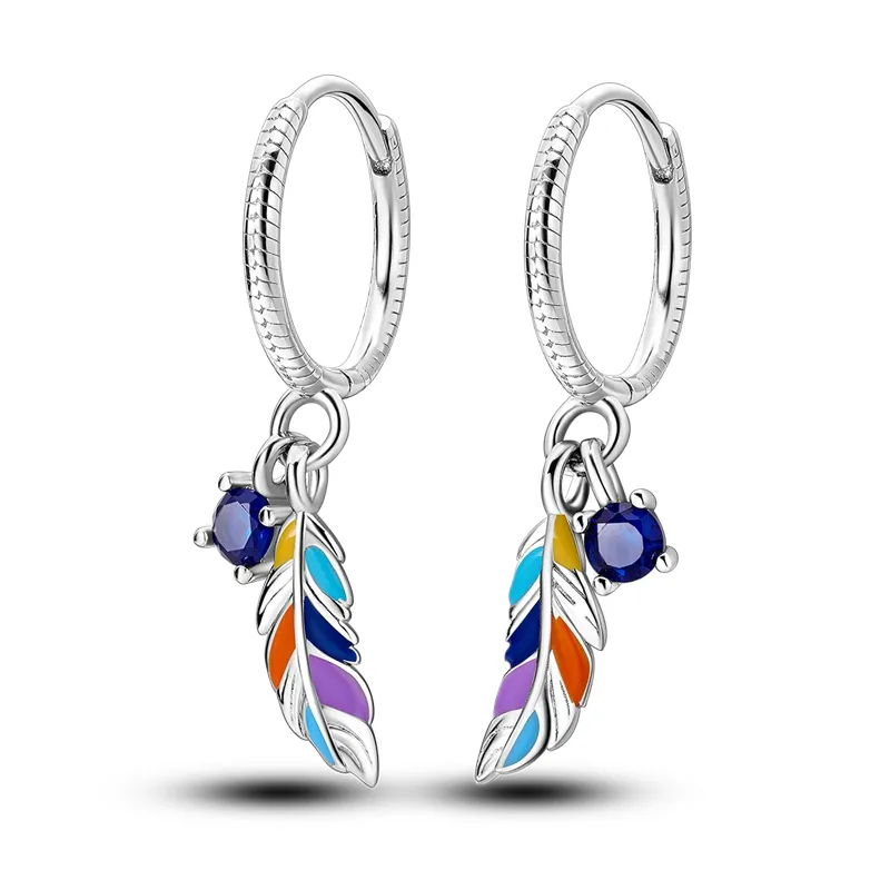 1 Paar Creolen aus 925 sterling Silber Schwarz Ohrringe Zirkonia Ohrstecker