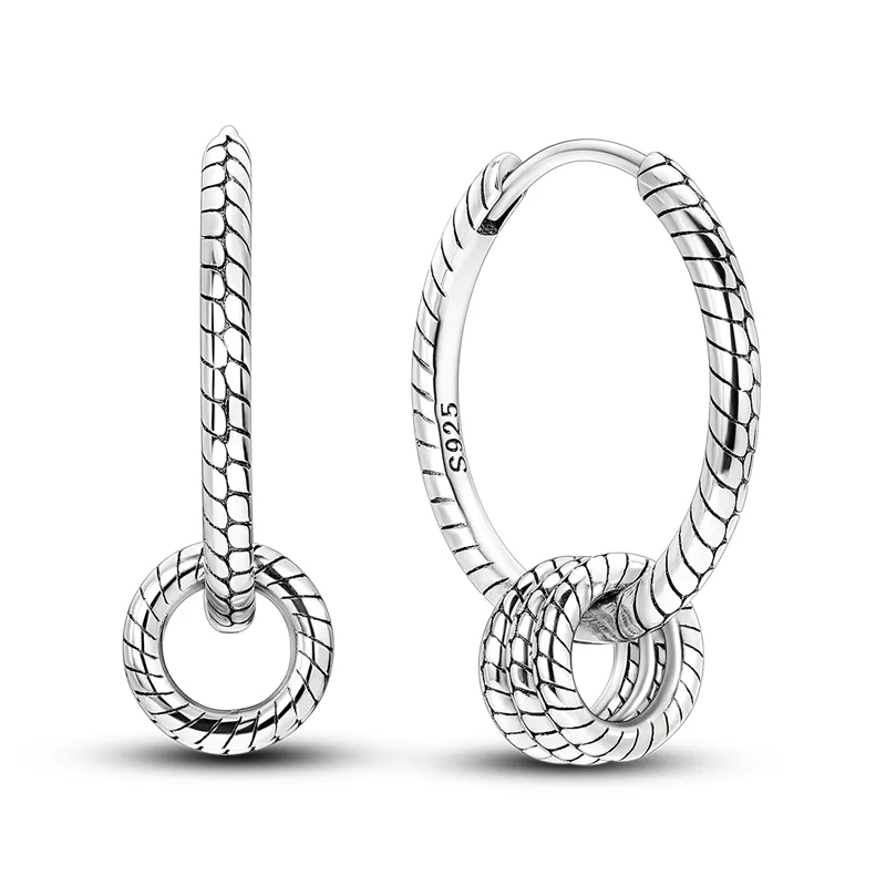 1 Paar Creolen aus 925 sterling Silber Schwarz Ohrringe Zirkonia Ohrstecker