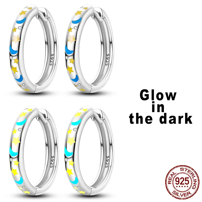 1 Paar Creolen aus 925 sterling Silber Schwarz Ohrringe Zirkonia Ohrstecker