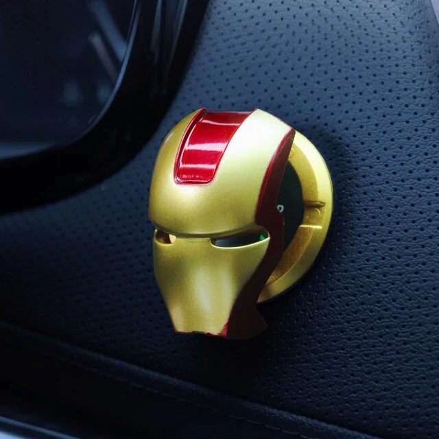 Superhelden Comic Helden Schutzabdeckung für den Startknopf des Automotors