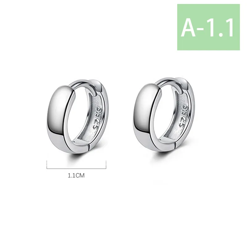 1 Paar Creolen aus 925 Sterling Silber Ohrringe Zirkonia Ohrstecker NEU