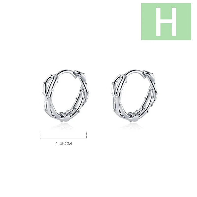 1 Paar Creolen aus 925 Sterling Silber Ohrringe Zirkonia Ohrstecker NEU