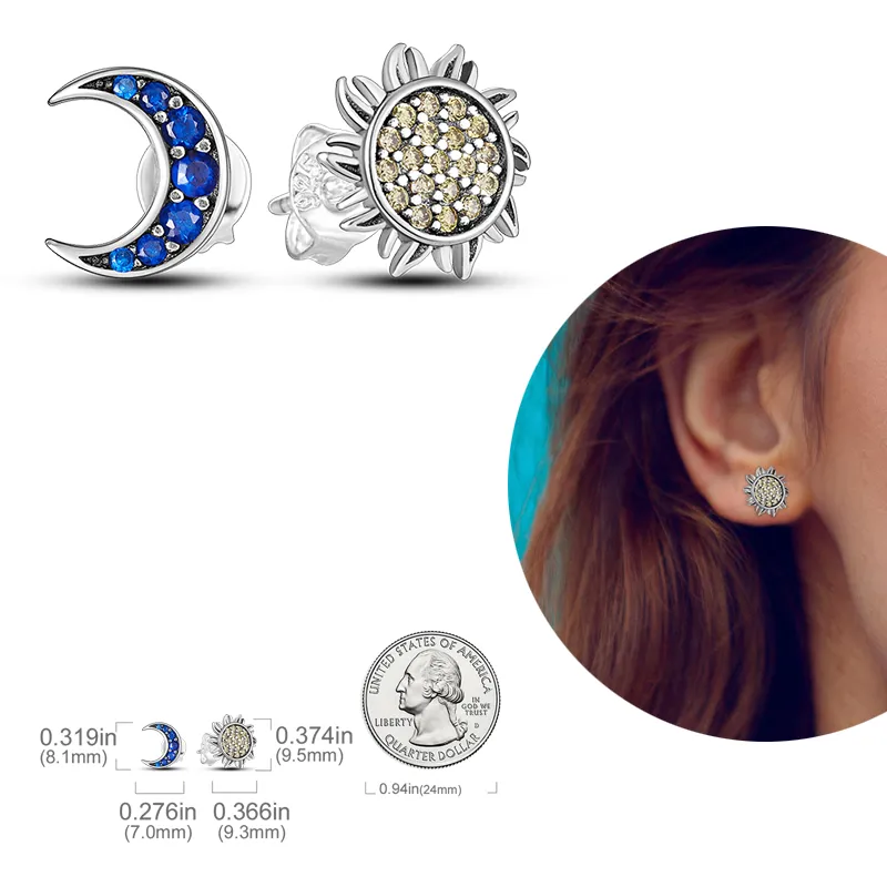 1 Paar Creolen aus 925 Sterling Silber Ohrringe Zirkonia Ohrstecker NEU