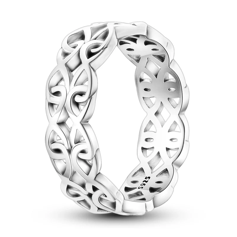 Massiv Sterling Silber 925 Ring filigran Fashion Damenring mit AAA Zirkonia
