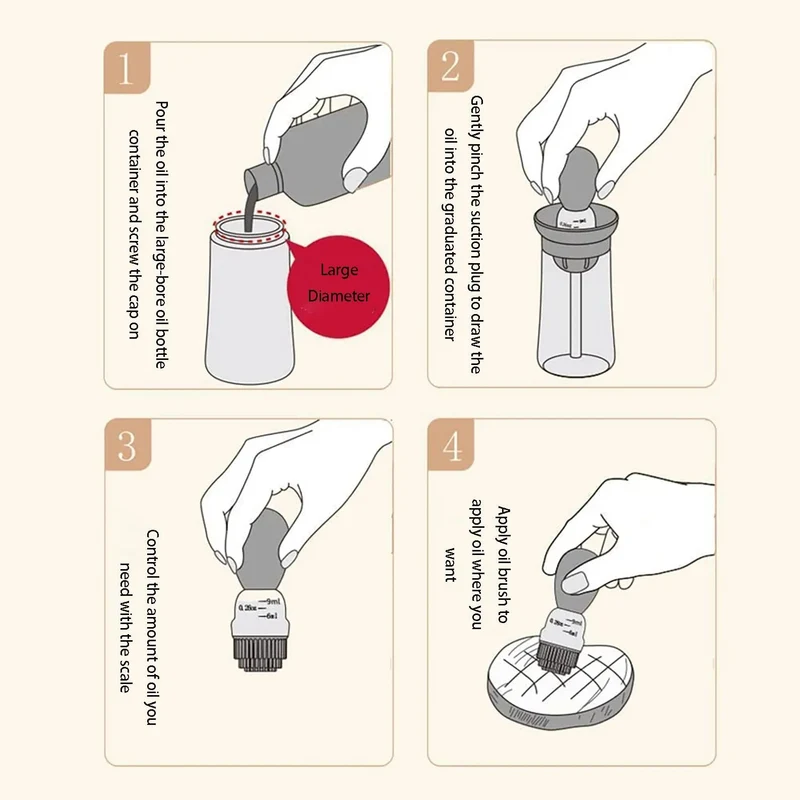 200/300ML Öl Sprayer Zerstäuber Ölsprüher Ölspender Bratpinsel Ölpinsel