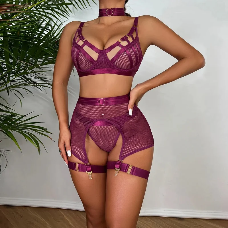 Damen Sexy Spitze Dessous Bodysuit Babydoll Reizwäsche Body Unterwäsche Schwarz Underwear