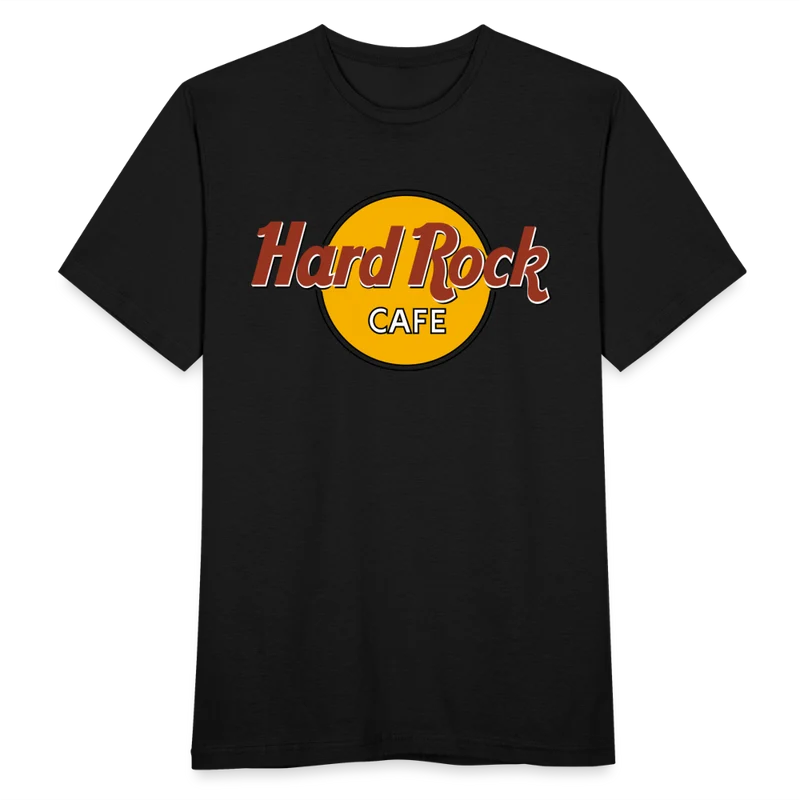 Herren Fashion Hard Rock T-Shirt Rundhals Unisex 100% Baumwolle Streetwear