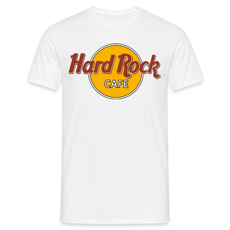 Herren Fashion Hard Rock T-Shirt Rundhals Unisex 100% Baumwolle Streetwear
