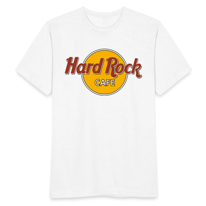 Herren Fashion Hard Rock T-Shirt Rundhals Unisex 100% Baumwolle Streetwear