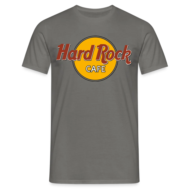 Herren Fashion Hard Rock T-Shirt Rundhals Unisex 100% Baumwolle Streetwear