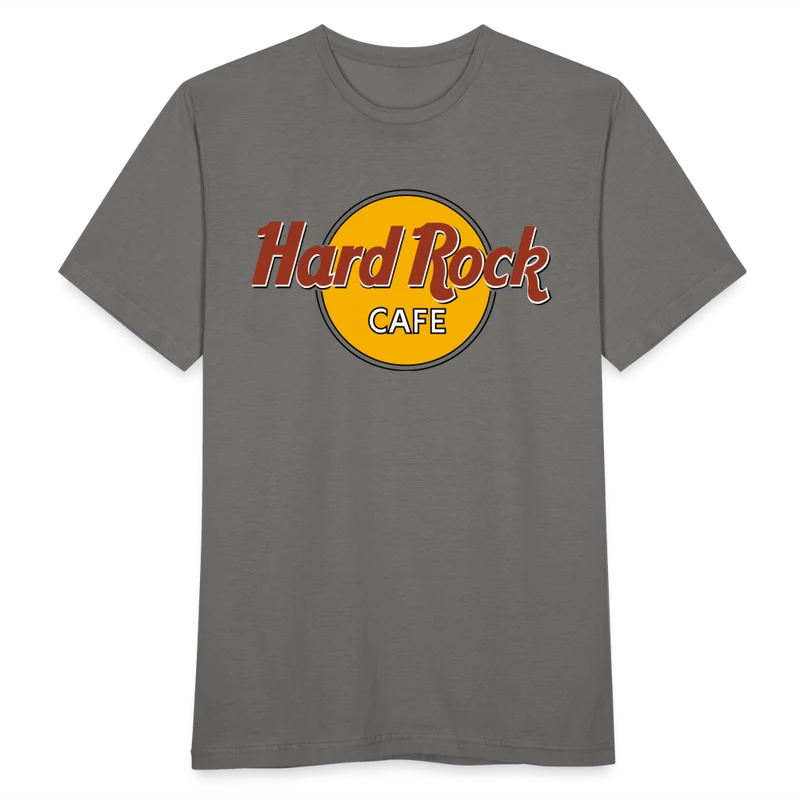 Herren Fashion Hard Rock T-Shirt Rundhals Unisex 100% Baumwolle Streetwear
