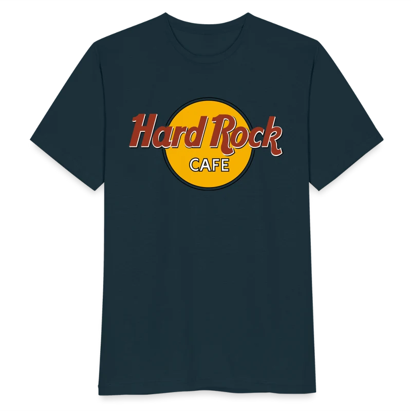 Herren Fashion Hard Rock T-Shirt Rundhals Unisex 100% Baumwolle Streetwear