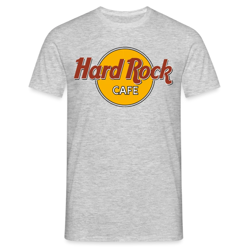 Herren Fashion Hard Rock T-Shirt Rundhals Unisex 100% Baumwolle Streetwear